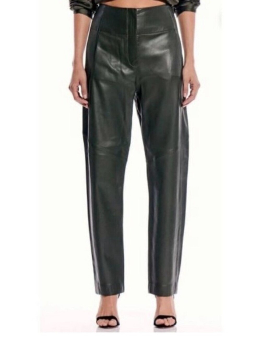 The SEI Lambskin Super Soft Army Green Straight Leg